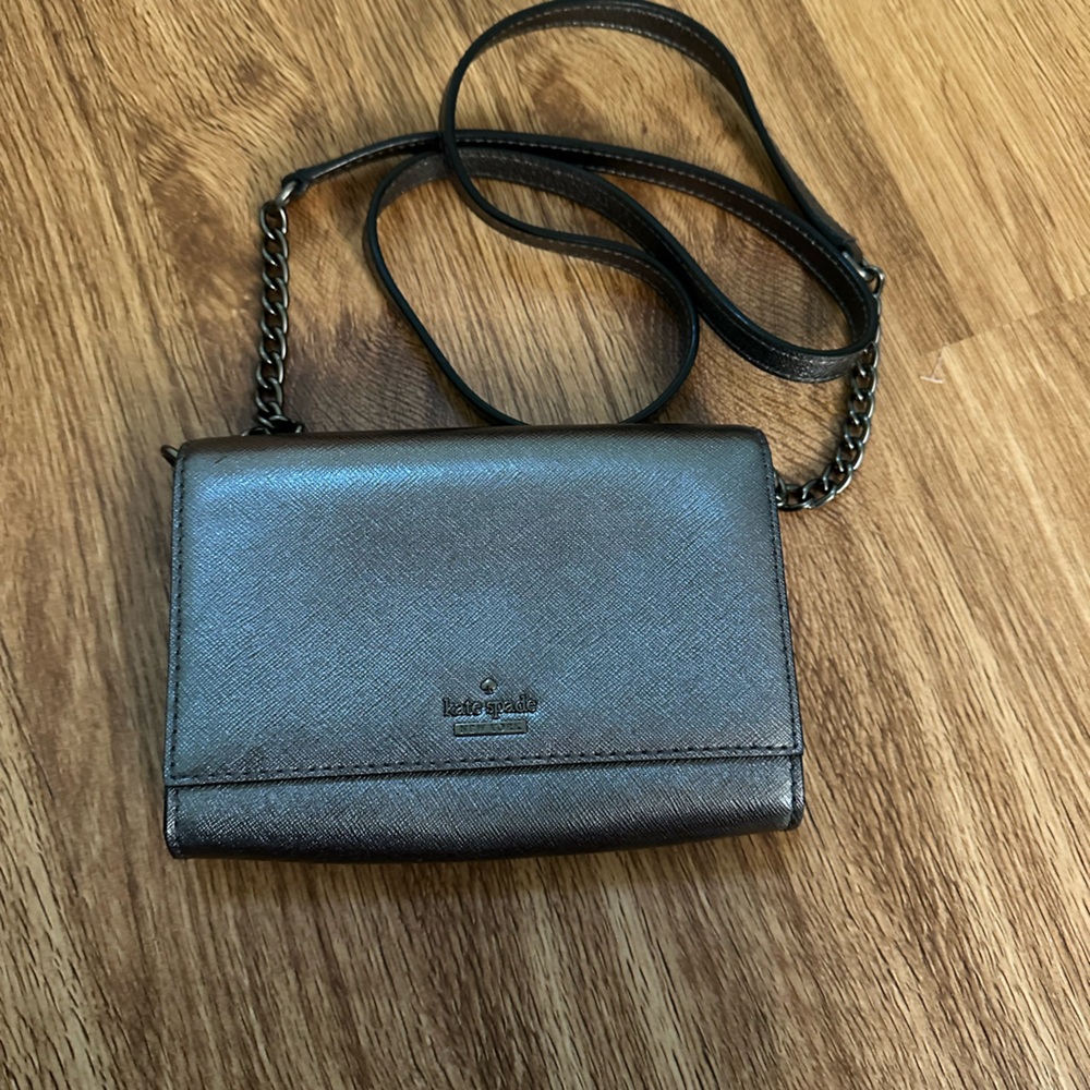 Kate Spade Shimmering Charcoal Mini Bag